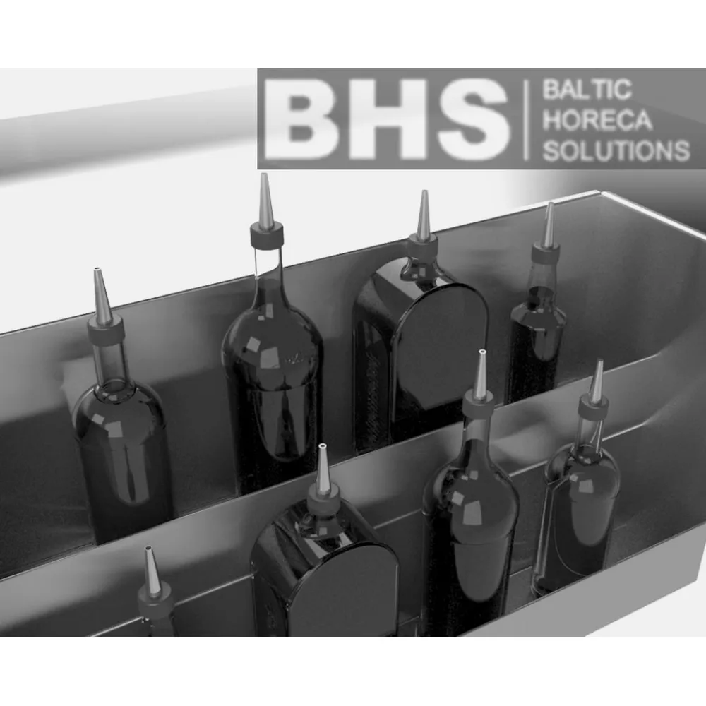 Dubultais pudeļu plaukts metināts 900 (Z-WSR2-90/24/34)