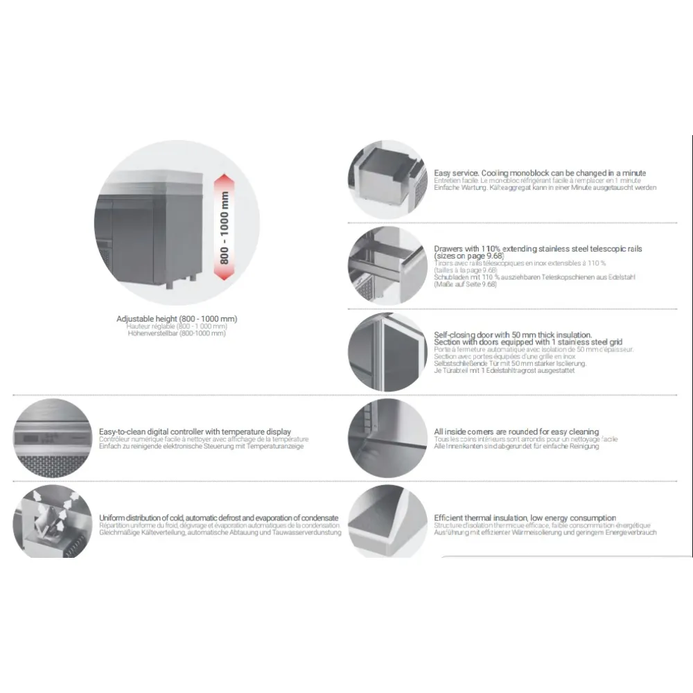Comptoir de refroidissement avec mécanisme de levage P437 2330 mm (BHS-FPR-E437-233/70/90)