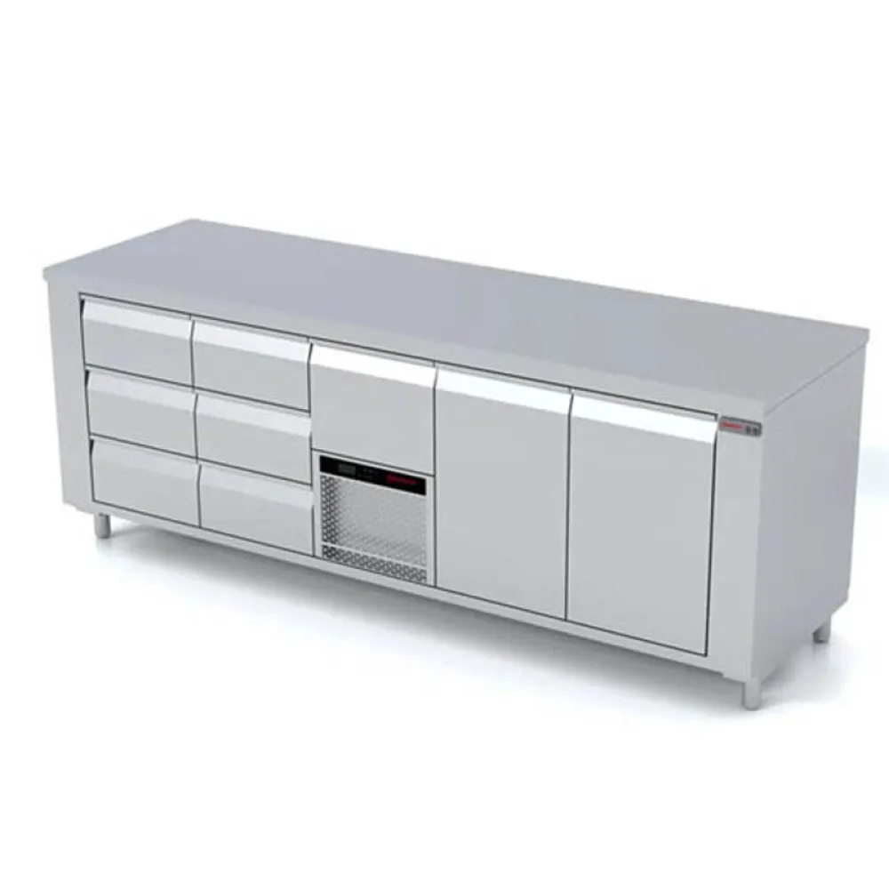 Table réfrigérée avec mécanisme de levage P447 2330 mm (FPR-E447-233/70/90)