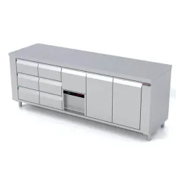 Table réfrigérée avec mécanisme de levage P447 2330 mm