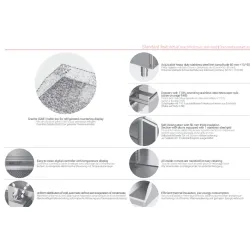 Comptoir de refroidissement avec plateau en granit 2130 mm P424