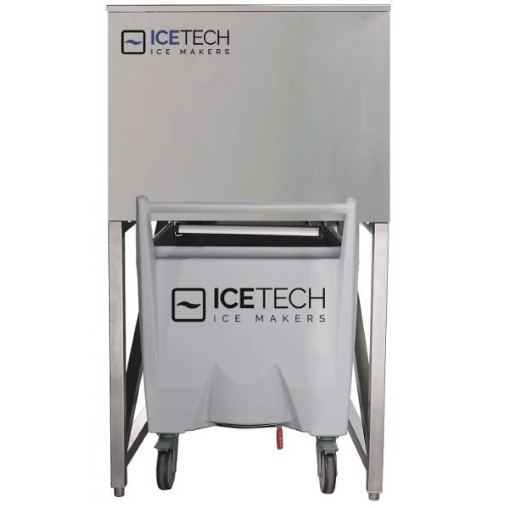 Bac de stockage de glace avec chariot BCS150, 137 kg