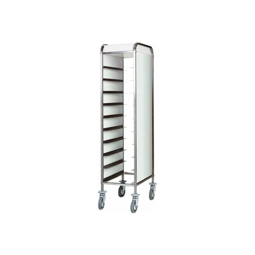 Chariot renforcé pour 10 plateaux avec panneaux latéraux (bianco-white) (CA1451RP)