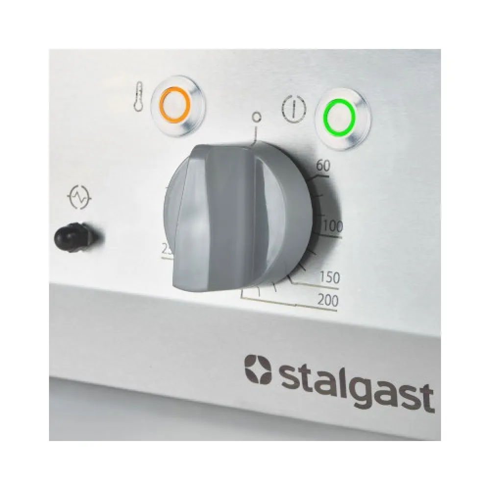 Electric grill smooth 8.0 kW chromed (9737100)