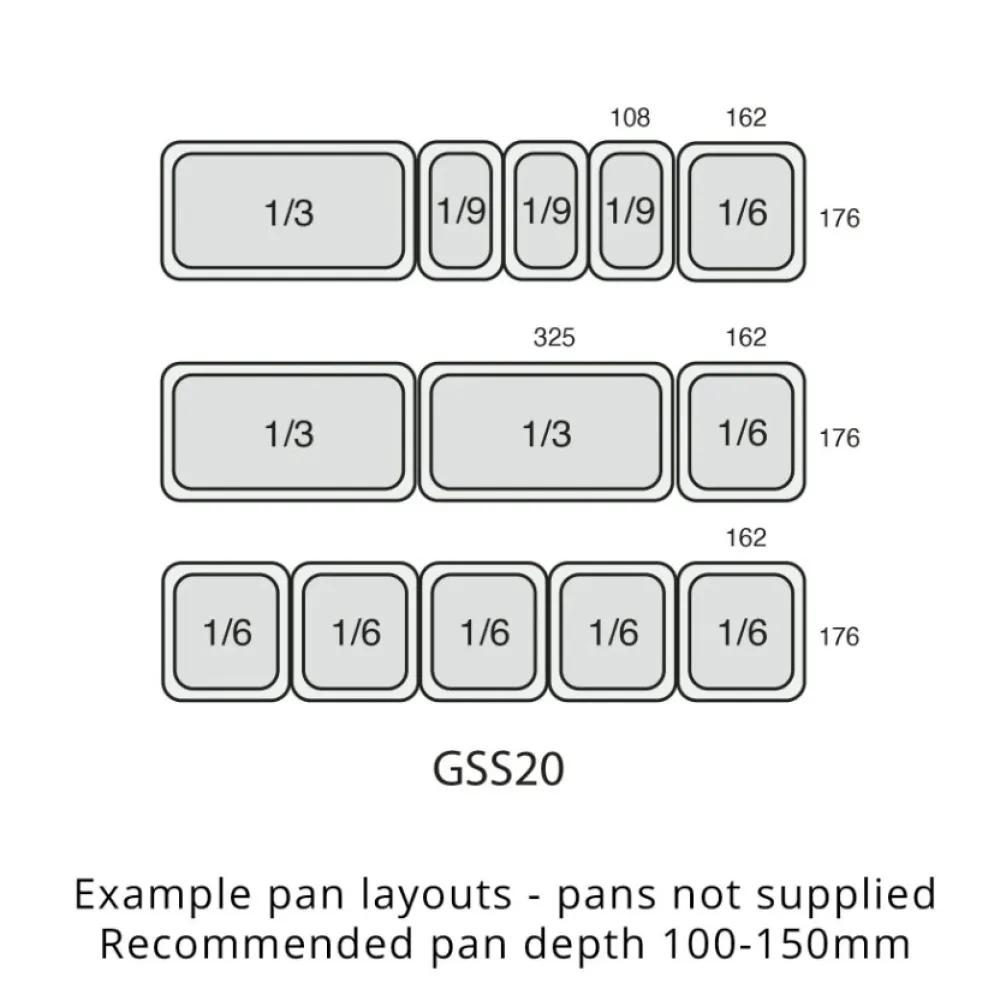 Saladette counter GSS20 201 l