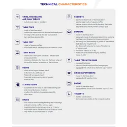 Wall table without shelf 700