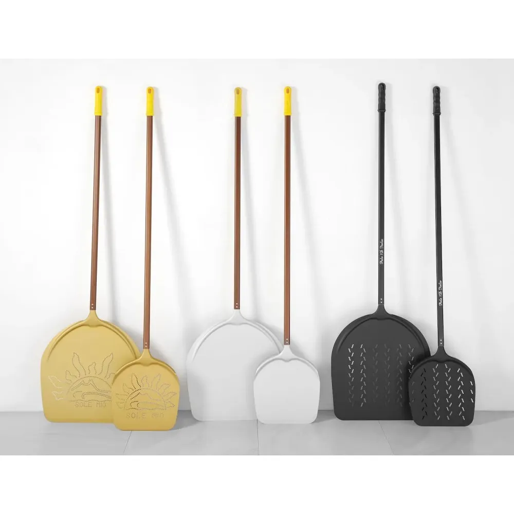 Pelle à pizza perforée, noir 1700x320mm (N617809)