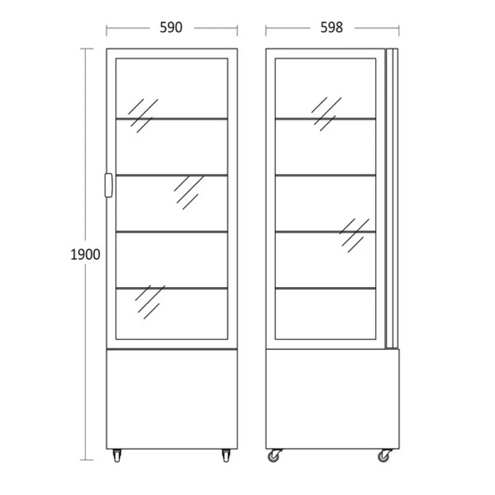 Vitrine à pâtisserie DC402BB (19311110000DC402BB)