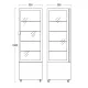 Vitrine à pâtisserie DC402BB (19311110000DC402BB)