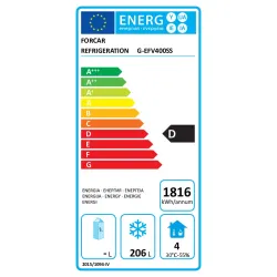 Congélateur ventilé Eco Line G-EFV400SS