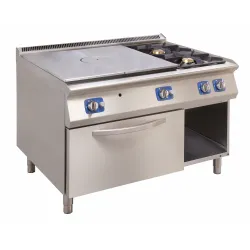 Table de cuisson à gaz avec four à gaz 33,6 KW