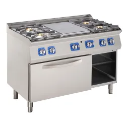 Table de cuisson à gaz avec four à gaz 48 kW