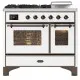 Cuisinière bi-énergie Ilve Majestic Milano MD10SDNE3 100 cm