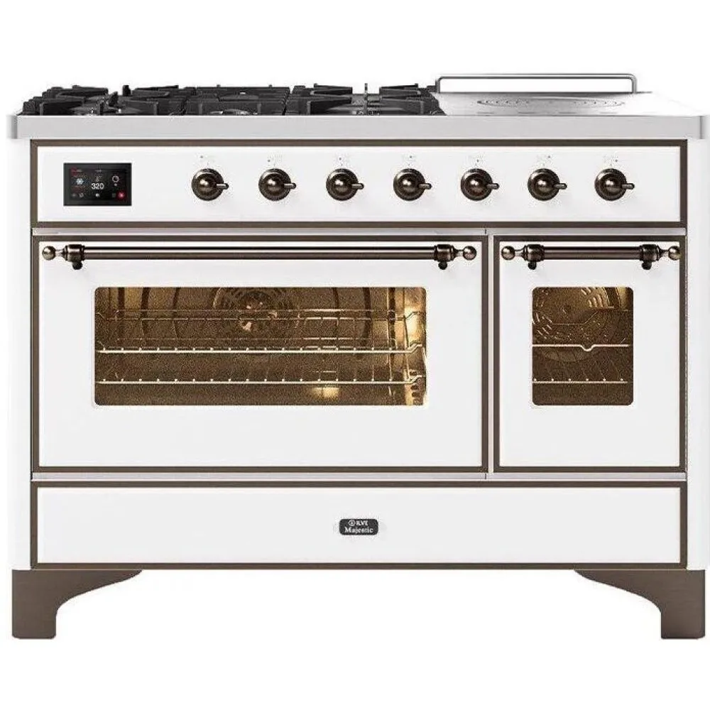 Ilve Majestic M12SDNE3 120 cm 6 feux + 1 zone de cuisson étendue
