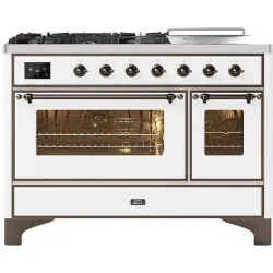 Ilve Majestic M12SDNE3 120 cm 6 feux + 1 zone de cuisson étendue