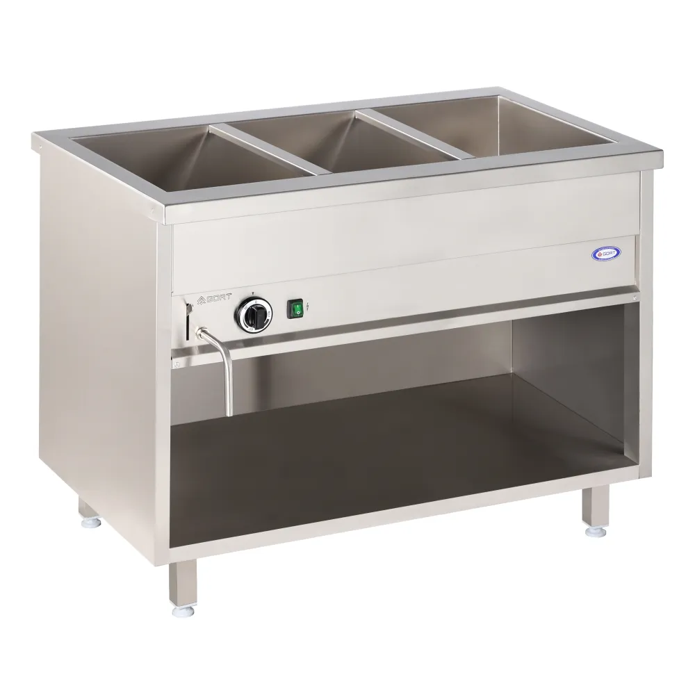 Bain-marie sur pied 3xGN 1/1, avec contrôle de température commun (GBS1013-108EK)