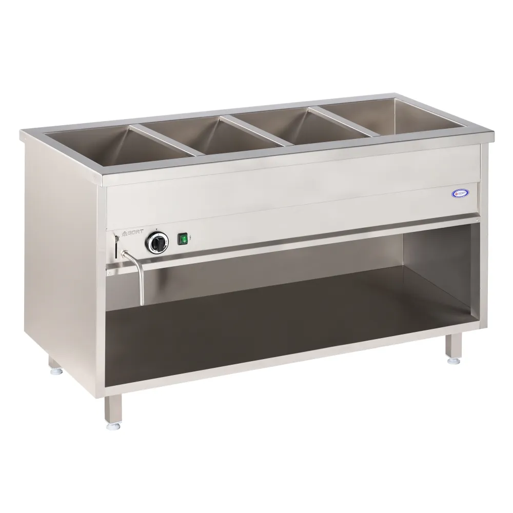 Bain-marie sur pied 4xGN 1/1, avec contrôle de température commun (GBS1014-142EK)