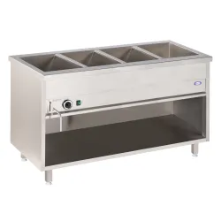 Bain-marie sur pied 4xGN 1/1, avec contrôle de température commun