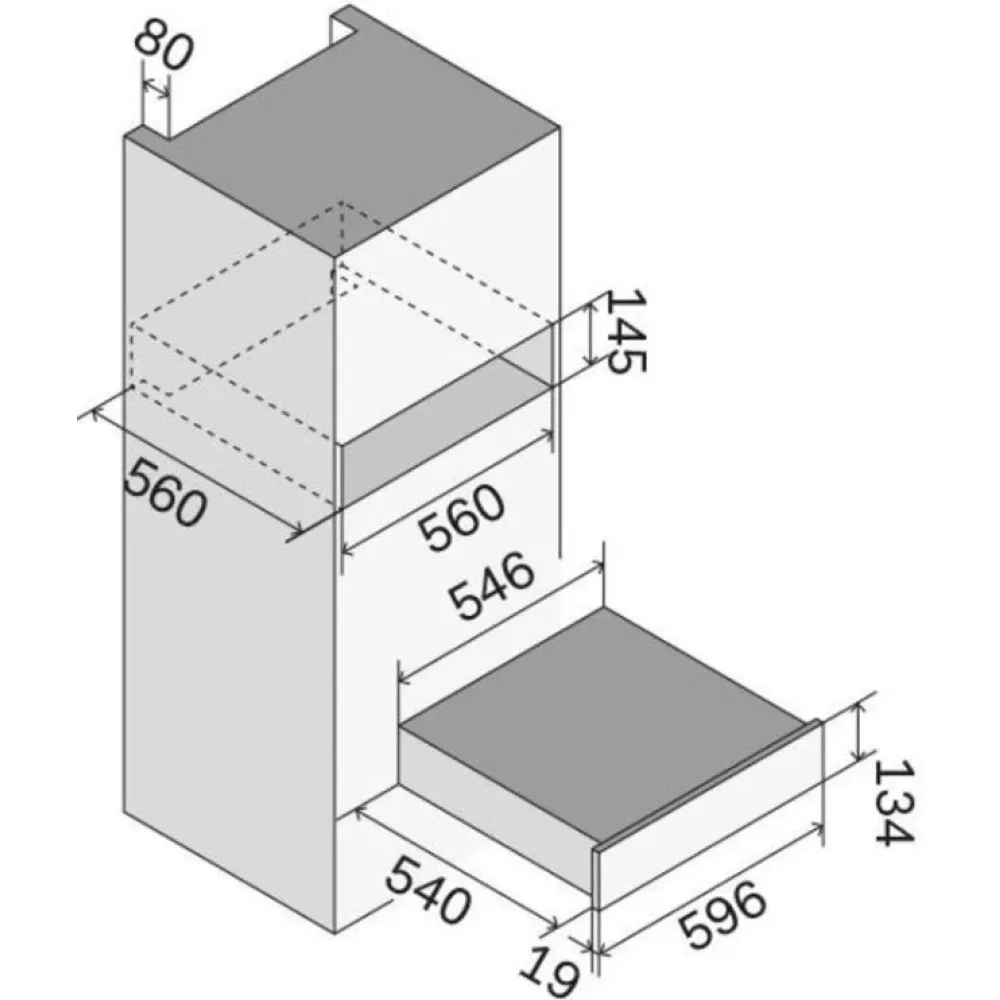 Roostevabast terasest sisseehitatud vaakumpakkimismasin 60 cm Ilve VM615SL