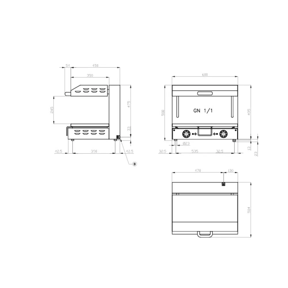 Grille-pain Salamandre Mod SL-600 EM (20016810)