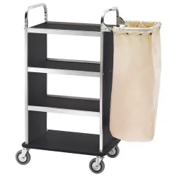 Chariot à linge avec étagères CA1505
