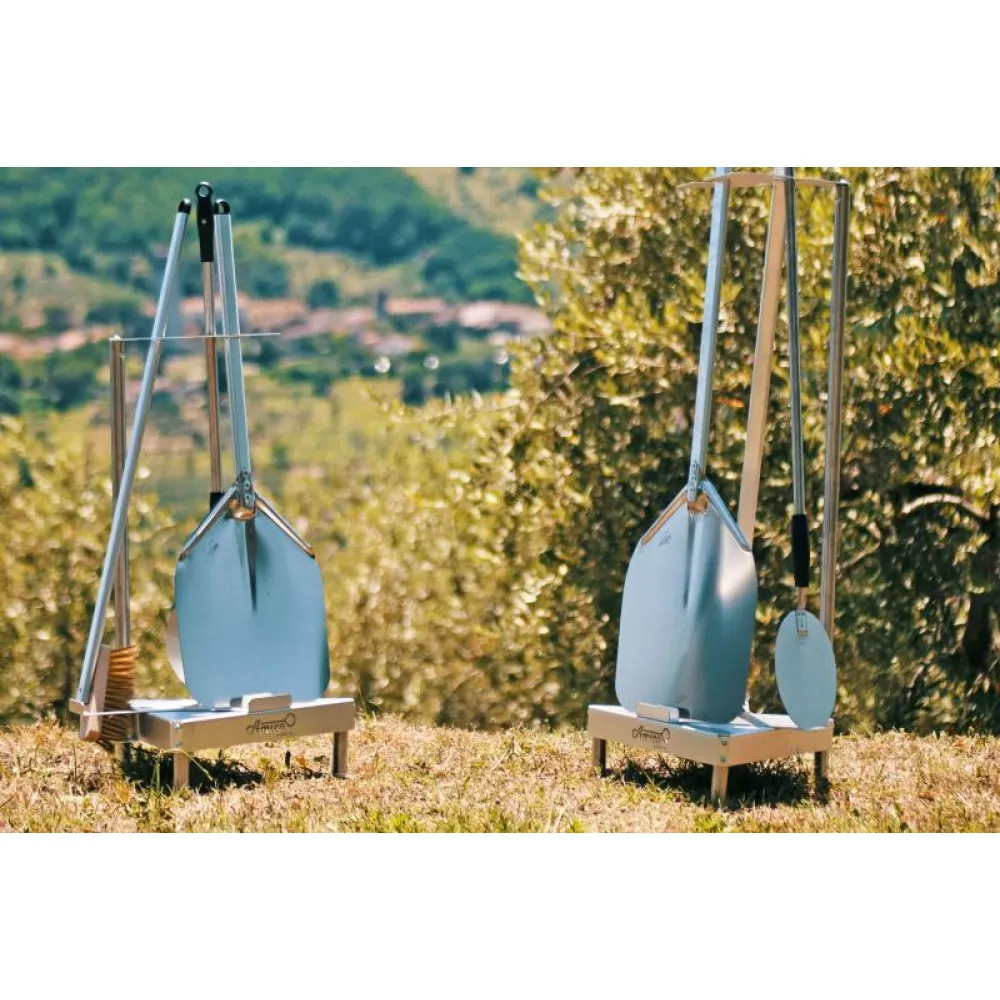 Ensemble d'accessoires pour pizza avec support, 120 cm (SET3P/120)