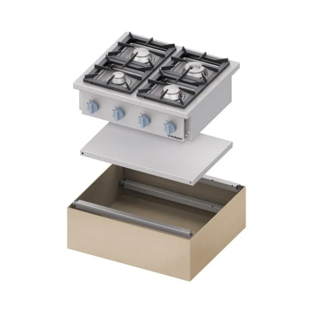 Gas cooker with 6 burners 1200 32,5 kW (978613)