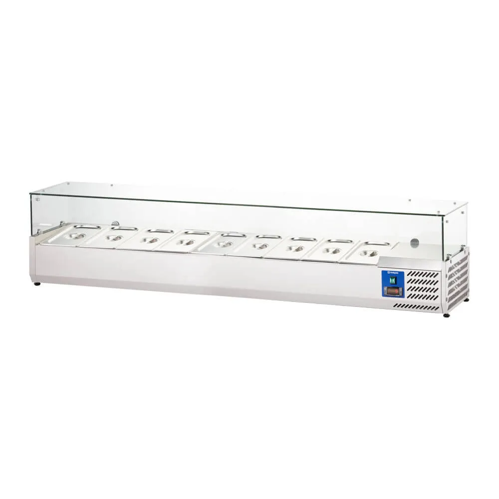 Vitrine de refroidissement 2000 mm 10 x GN1/4 (834141)