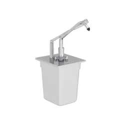 Distributeur de sauce avec pompe GN 1/6 3L 200mm