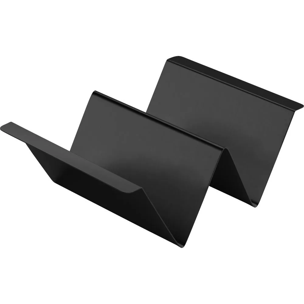 Présentoir à sandwichs et snacks avec support à 2 compartiments, noir (348043)