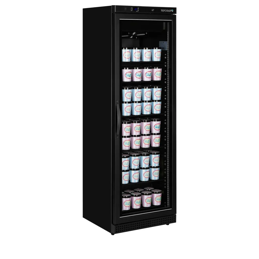Congélateur UF 340 liters with glass doors, noire (UF400VGB)