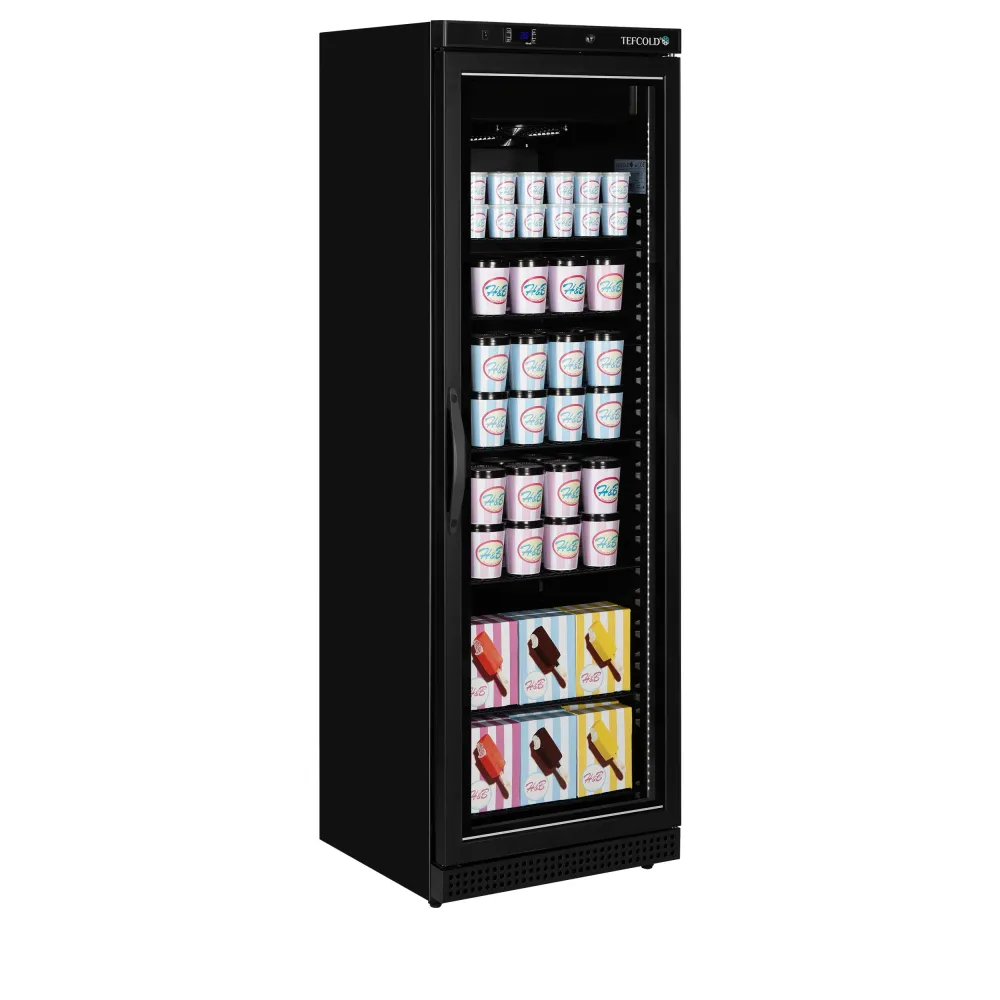 Congélateur UF 340 liters with glass doors, noire (UF400VGB)
