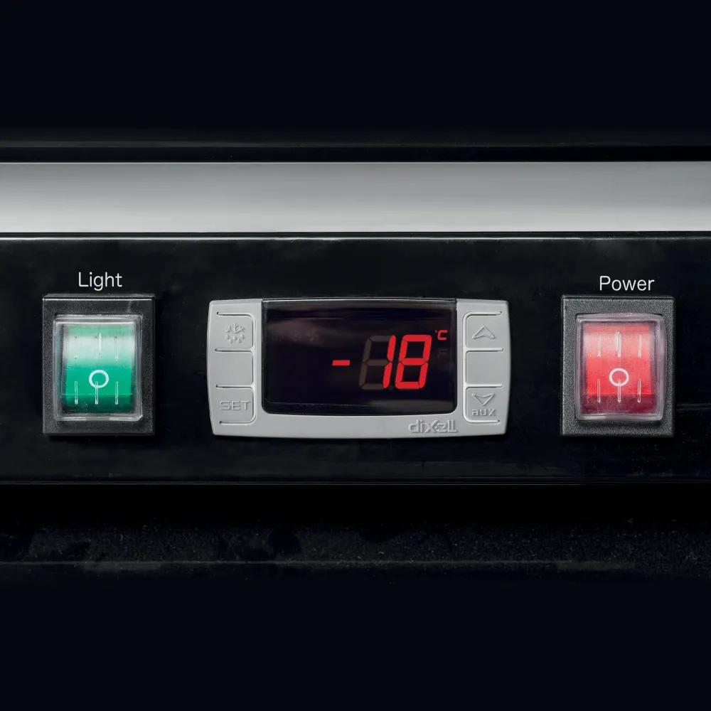 Congélateur vitrine 405 litres, noir (LGF2500B)