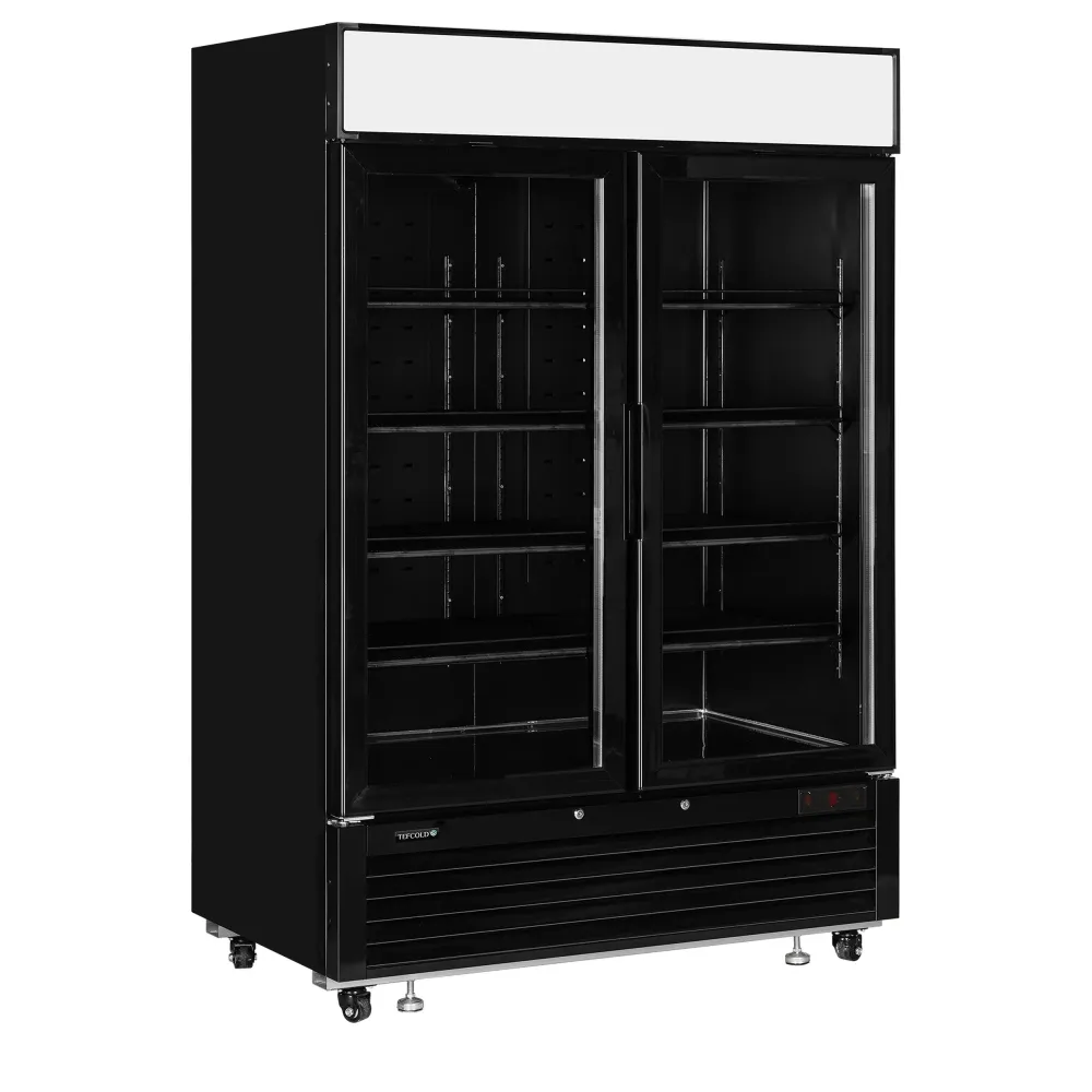 Réfrigérateur vitrine 922 litres avec portes battantes, noir (LGC5000B)
