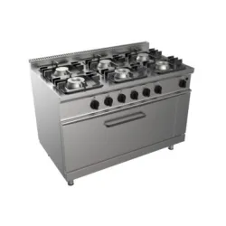 Cuisinière à gaz avec four à gaz EASY 700 E7/CUPG6FM.6M