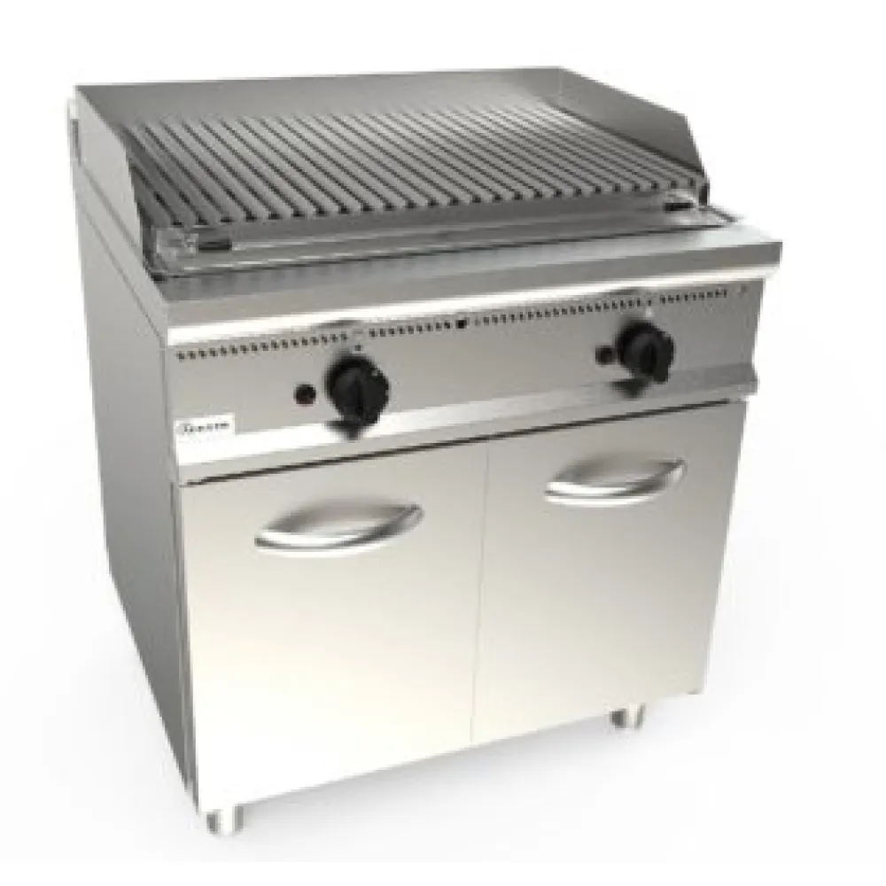 Surface de grill en pierre de lave à gaz avec armoire E7/BS3BC2