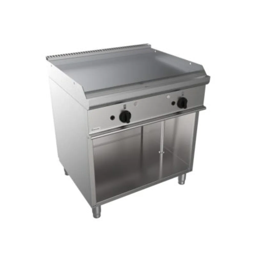 Surface de grill lisse à gaz avec armoire neutre EASY 700 E7/FTG2BALK