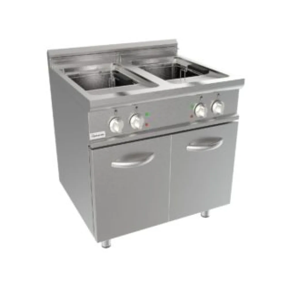 Friteuse électrique avec deux cuves de 17+17 litres LADY 700 L7/FRE2V17
