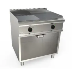 Plaque grillée électrique rainurée-lisse LADY 700 L7/KTE2BBMC