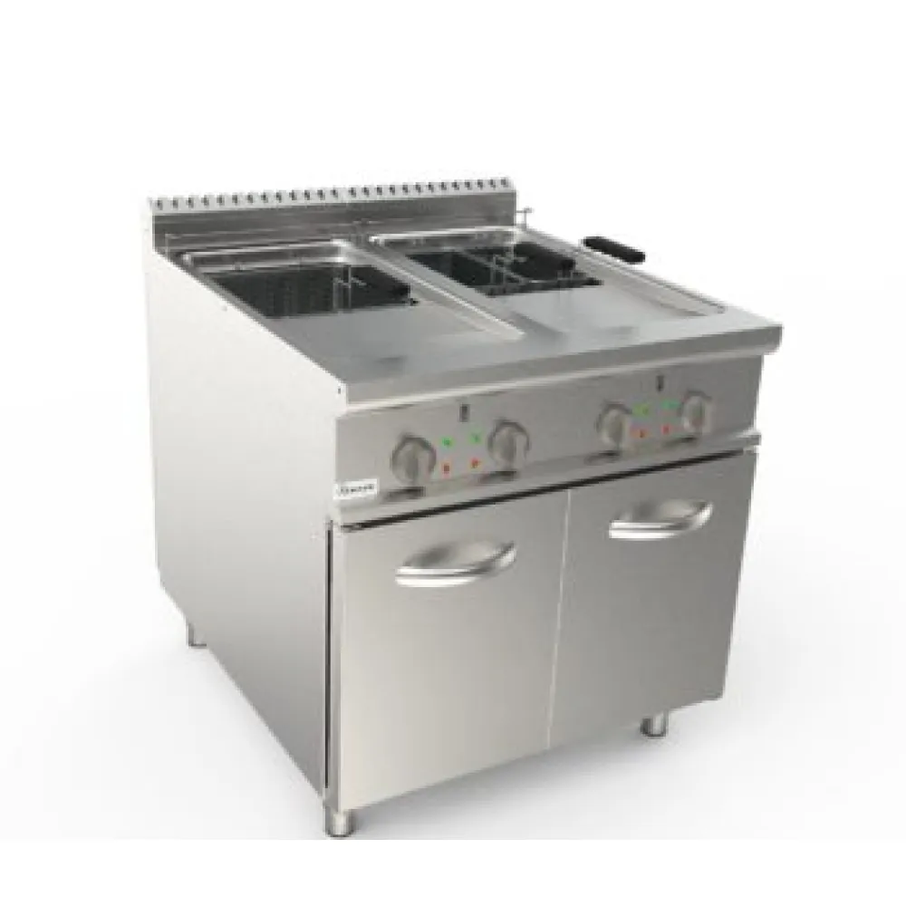 Friteuse électrique avec armoire 21+21L LADYQ 900 LQ/FRE2V21