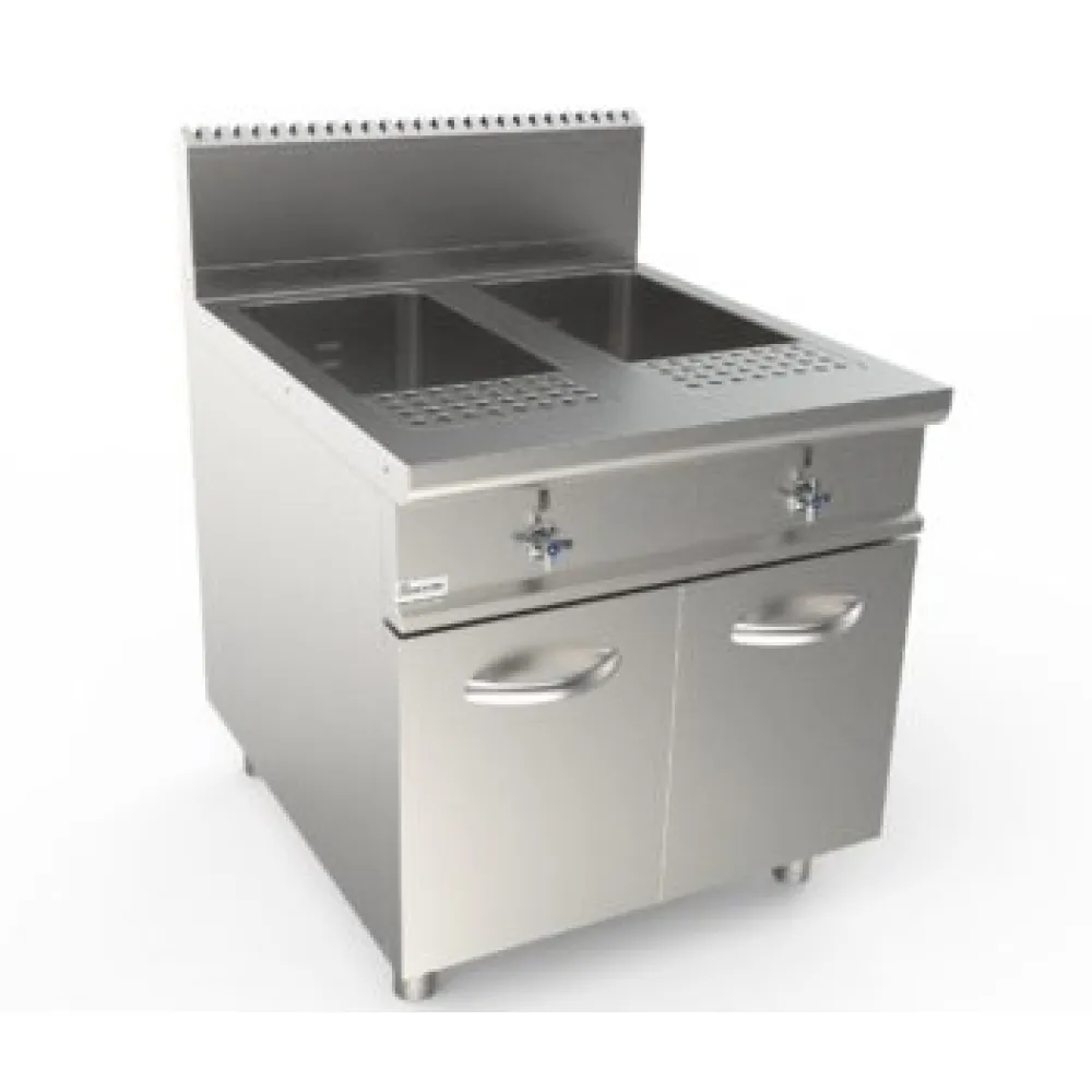 Cuiseur à pâtes à gaz 40+40L LADYQ 900 LQ/CPG2V80