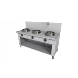 Cuisinière WOK à gaz avec meuble neutre 1500x700mm KT03150070BA