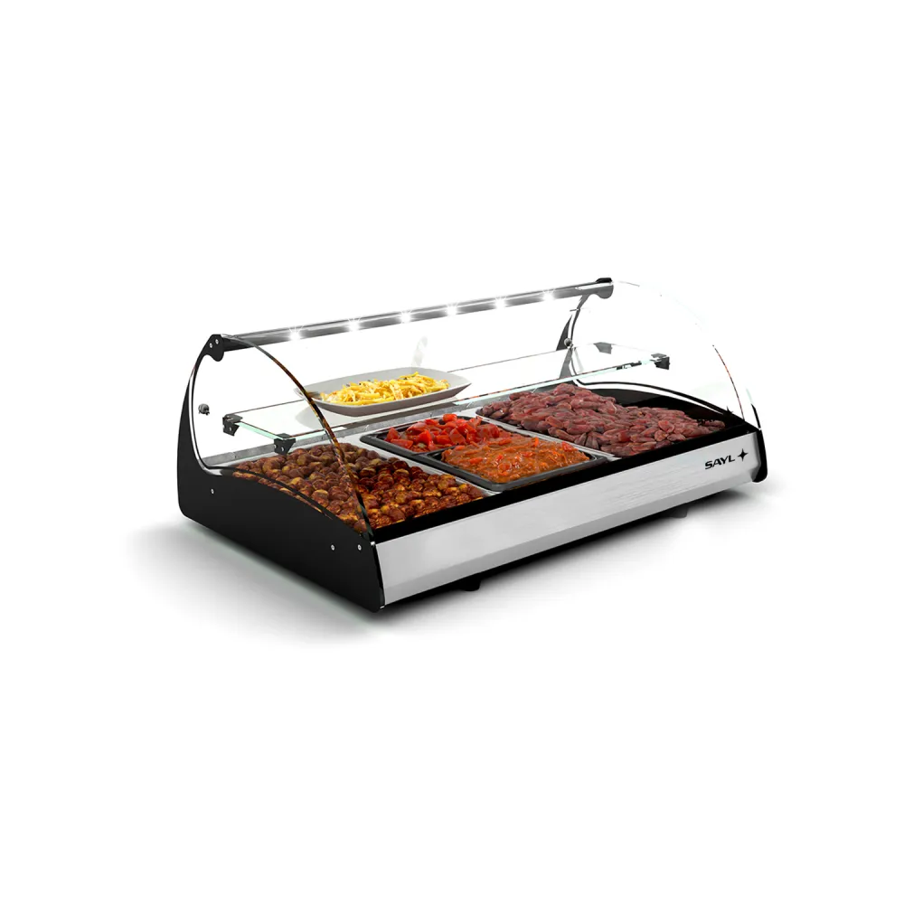 Vitrine chauffante avec bains-marie SPLENDID CS3 (BHS-CS3)