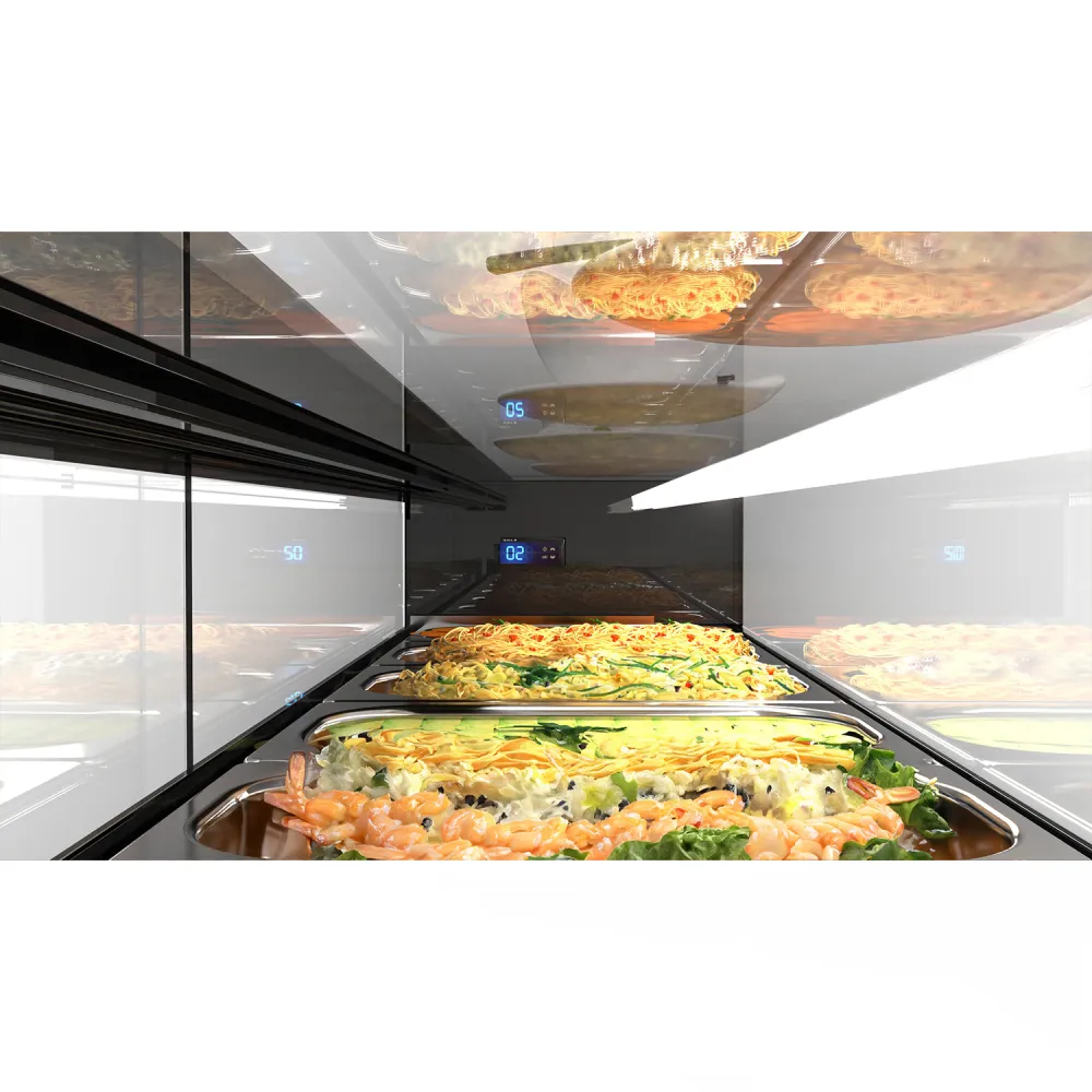 Vitrine réfrigérée pour bacs GN LOGIC VTLG8 (BHS-VTLG8)