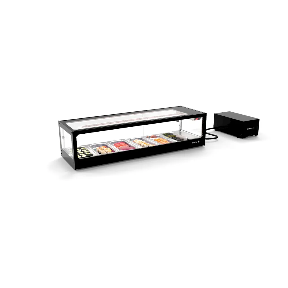 Vitrine réfrigérée LOGIC SUSHI VTLG6SGR avec groupe frigorifique déporté (BHS-VTLG6SGR)