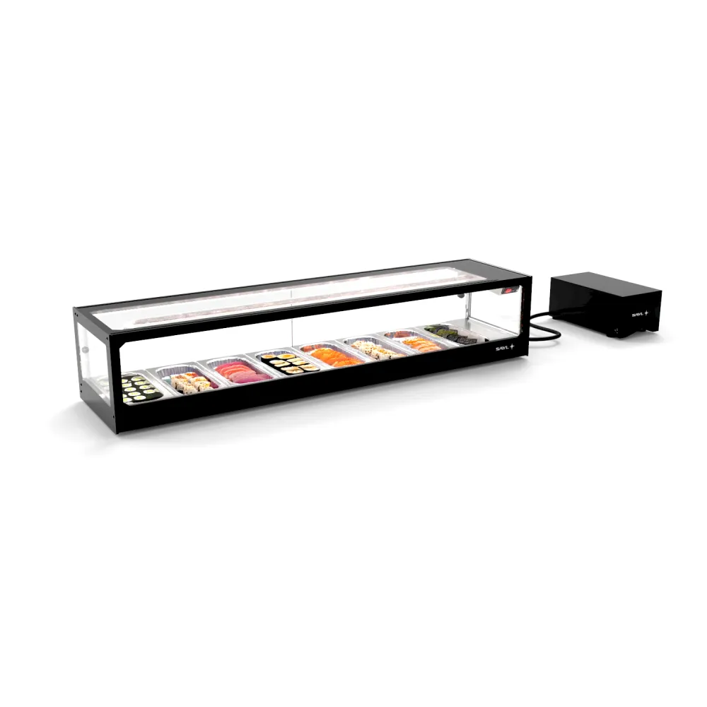 Vitrine réfrigérée LOGIC SUSHI VTLG8SGR avec groupe frigorifique déporté (BHS-VTLG8SGR)