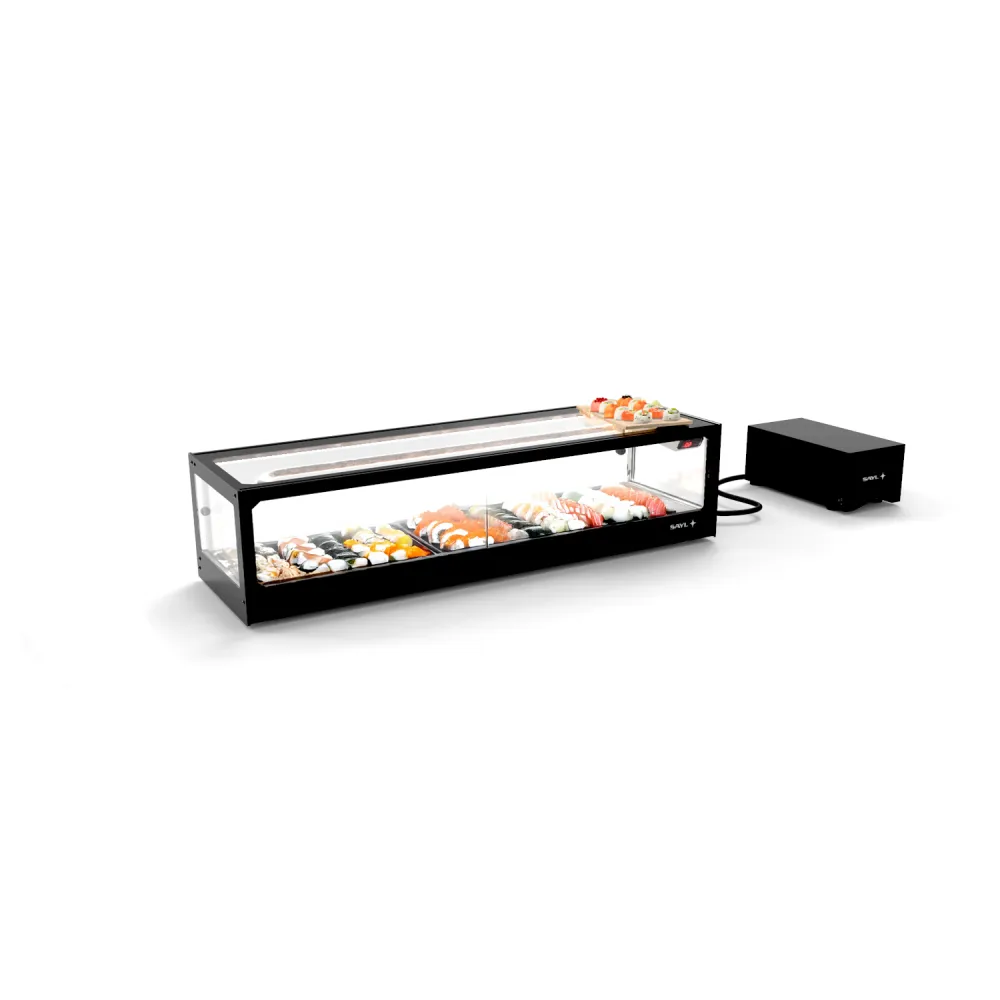 Vitrine réfrigérée LOGIC SUSHI VTLG8SGRP avec groupe frigorifique déporté (BHS-VTLG6SGRP)