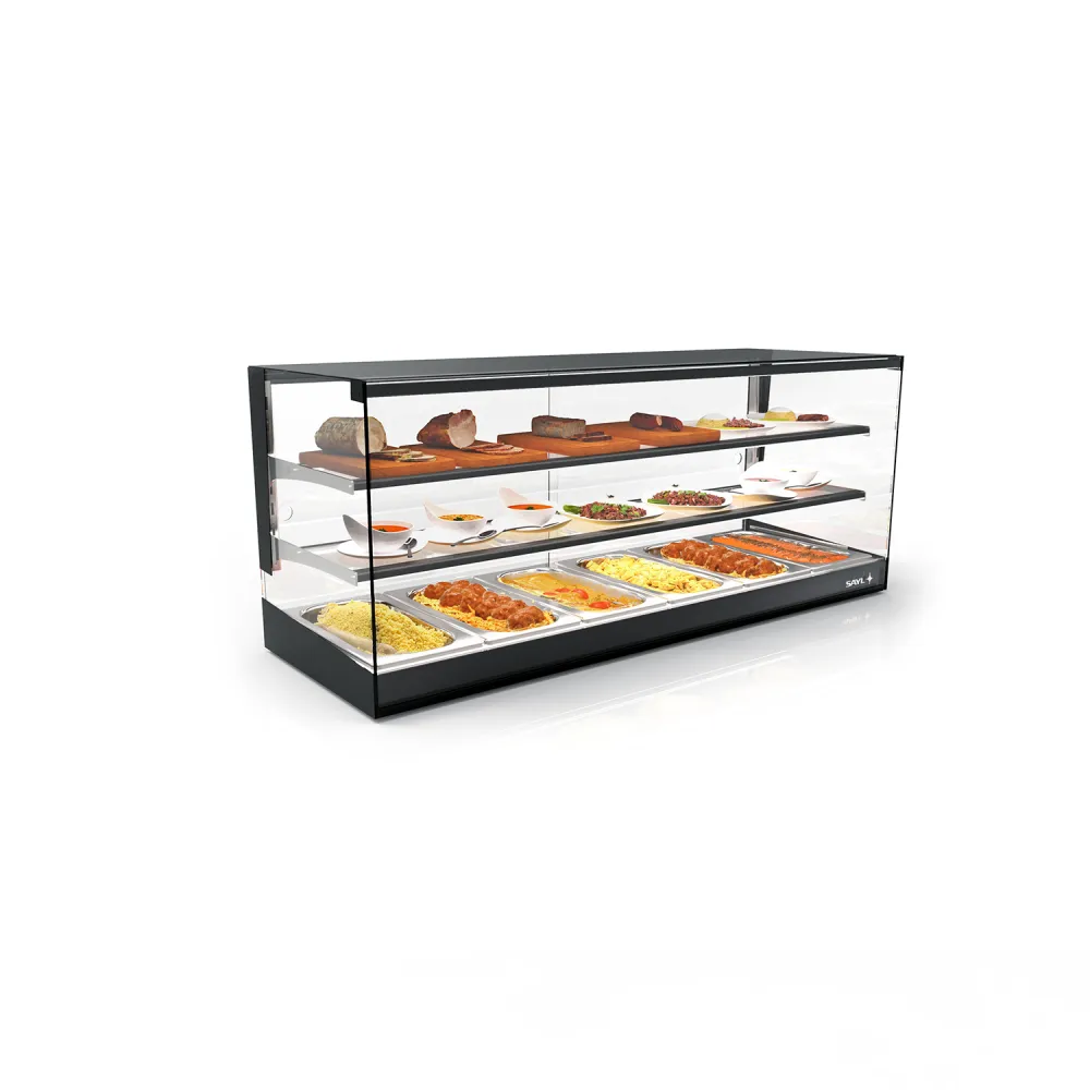 Vitrine chauffante pour bacs GN LOGIC TRIPLE CLO26B-2
