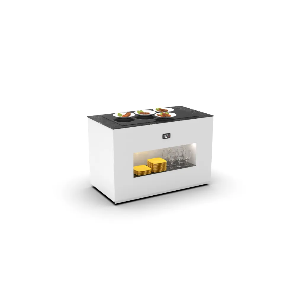 Buffet avec surface en verre chauffante BUC