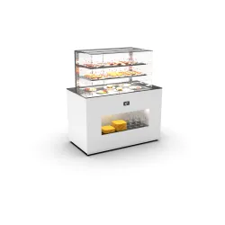 Buffet-vitrine avec surface chauffante BUSV